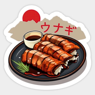 Unagi | Japanese cuisine | Traditional Food Sticker